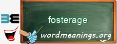 WordMeaning blackboard for fosterage